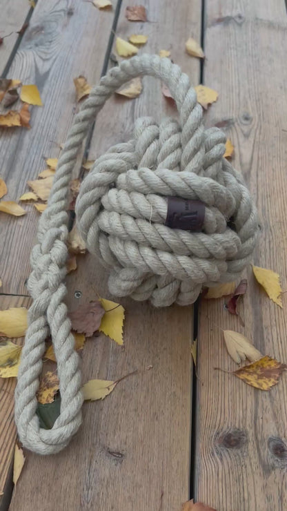 Hemp Monkey Fist Knot – Handmade Nautical Rope Knot
